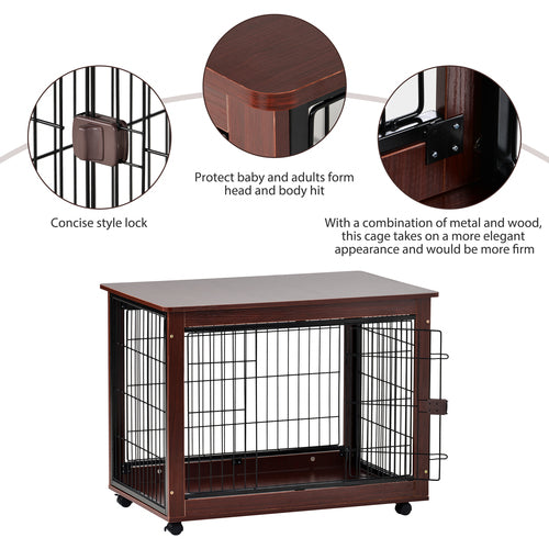 39¡± Length Furniture Style Pet Dog Crate Cage End Table